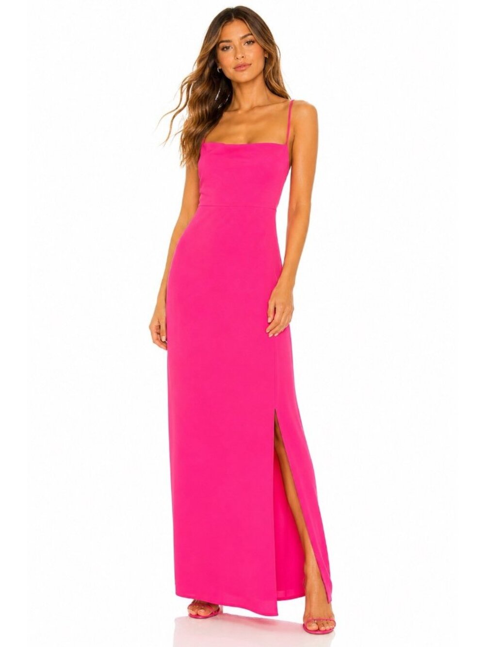 NEW SUPERDOWN REVOLVE maxi dress neon pink XS girls night out vegas bachelorette